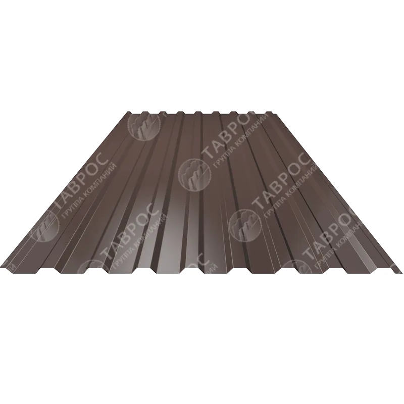 Профнастил Н-20 Гладкий полиэстер RAL 8017 (Шоколадно-коричневый) 2000*1150*0,4 односторонний