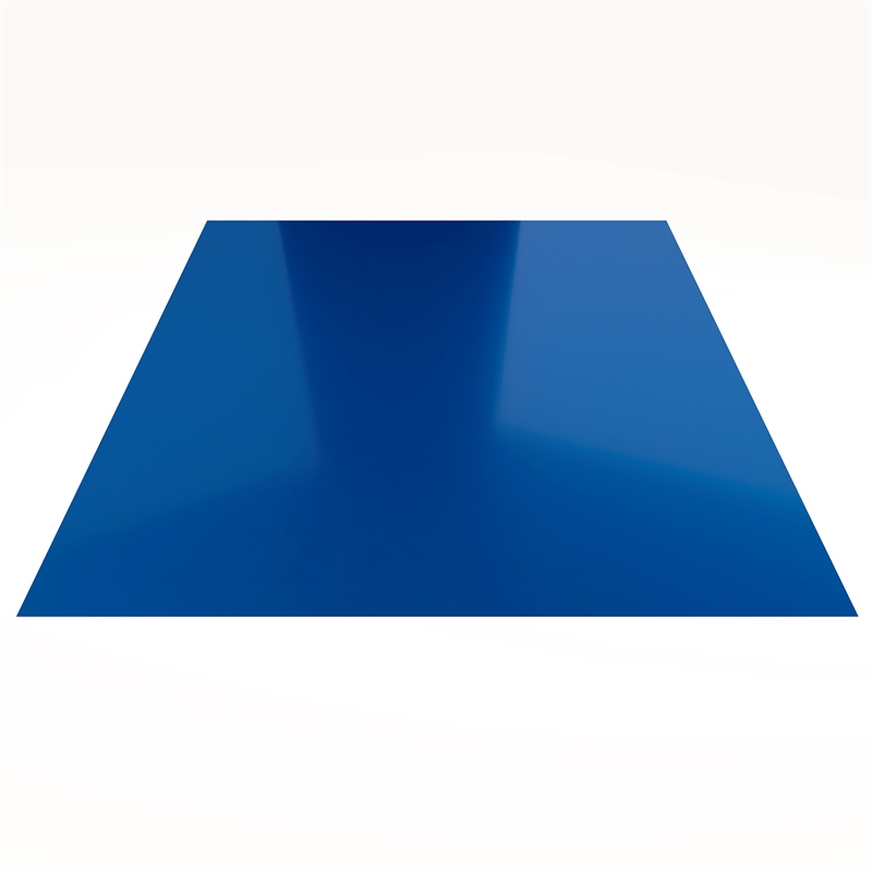 Гладкий лист Гладкий полиэстер RAL 5005 (Синий) 2000*1250*0,5 односторонний ламинированный