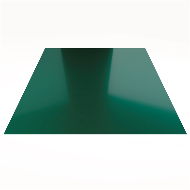 Гладкий лист Гладкий полиэстер RAL 6005 (Зелёный мох) 1500*1250*0,45 двухсторонний ламинированный