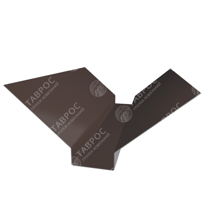 Ендова с планкой Гладкий полиэстер RAL 8017 (Шоколадно-коричневый) 2000*170x50