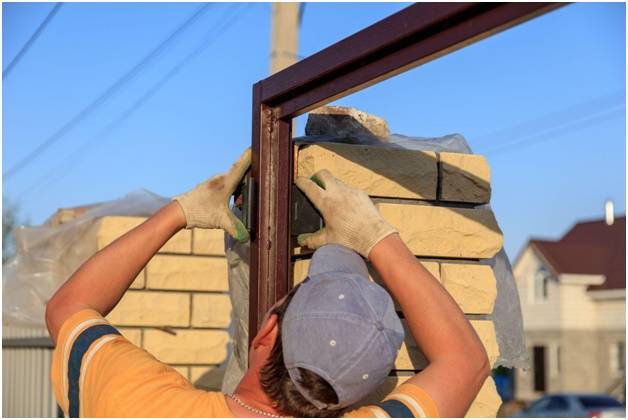  изготовление откатных ворот со швеллером 