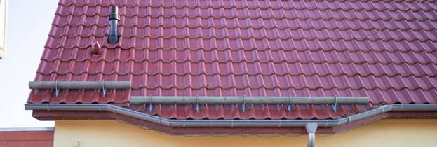 решетчатые снегозадержатели на крышу из металлочерепицы