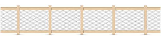 монтаж сетки рабицы на забор с деревянным каркасом