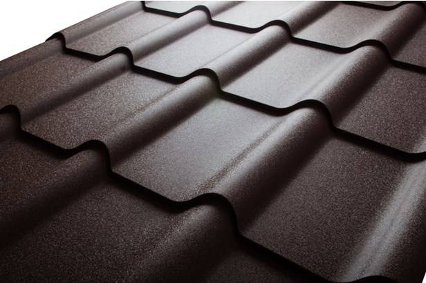 Металлочерепица с матированным полиэстеровым покрытием