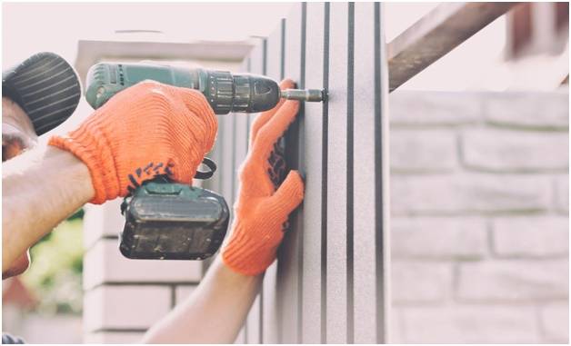 Крепление профнастила