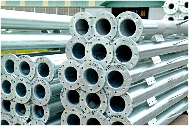 заводская труба с фланцевым соединением