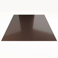 Гладкий лист Гладкий полиэстер RAL 8017 (Шоколадно-коричневый) 3000*1250*0,4 односторонний ламинированный