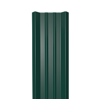 Металлический штакетник Гладкий полиэстер RAL 6005 (Зелёный мох) 2500*69*0,5 односторонний Прямой