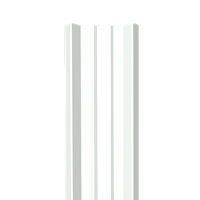 Металлический штакетник Гладкий полиэстер RAL 9003 (Белый) 1500*69*0,4 односторонний Прямой