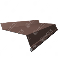 Отлив на фундамент Гладкий полиэстер RAL 8017 (Шоколадно-коричневый) 2000*150