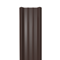Металлический штакетник Гладкий полиэстер RAL 8017 (Шоколадно-коричневый) 1500*69*0,45 односторонний Прямой