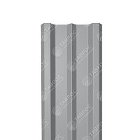 Металлический штакетник Гладкий полиэстер RAL 7004 (Серый) 2000*100*0,5 односторонний Прямой