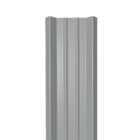 Металлический штакетник Гладкий полиэстер RAL 7004 (Серый) 2500*69*0,45 односторонний Прямой
