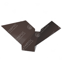 Ендова с планкой Гладкий полиэстер RAL 8017 (Шоколадно-коричневый) 2000*170x50