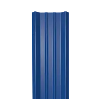 Металлический штакетник Гладкий полиэстер RAL 5005 (Синий) 1500*69*0,5 односторонний Прямой