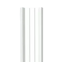 Металлический штакетник Гладкий полиэстер RAL 9003 (Белый) 1500*69*0,4 односторонний Прямой