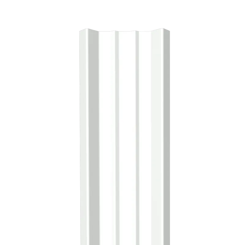 Металлический штакетник Гладкий полиэстер RAL 9003 (Белый) 2000*69*0,5 двухсторонний Прямой