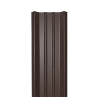 Металлический штакетник Гладкий полиэстер RAL 8017 (Шоколадно-коричневый) 1500*69*0,45 односторонний Прямой