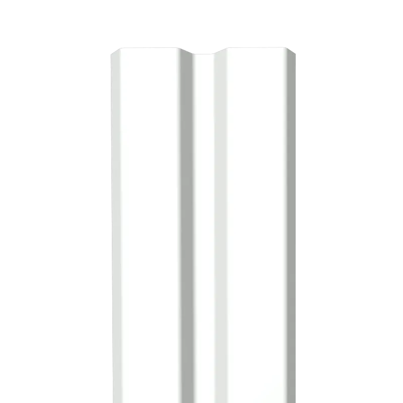Металлический штакетник Гладкий полиэстер RAL 9003 (Белый) 2000*87*0,45 односторонний Прямой