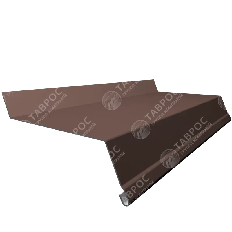 Отлив на фундамент Гладкий полиэстер RAL 8017 (Шоколадно-коричневый) 2000*60